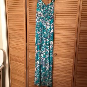 Lilly Pulitzer Maxi Dress Holbrook Seafoam Green